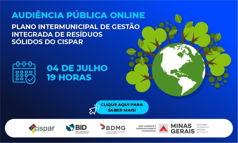 AUDIÊNCIA PÚBLICA ON LINE: Programa Intermunicipal de Gestão Integrada de Resíduos Sólidos Urbanos 